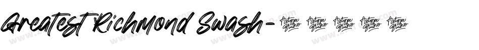 Greatest Richmond Swash字体转换